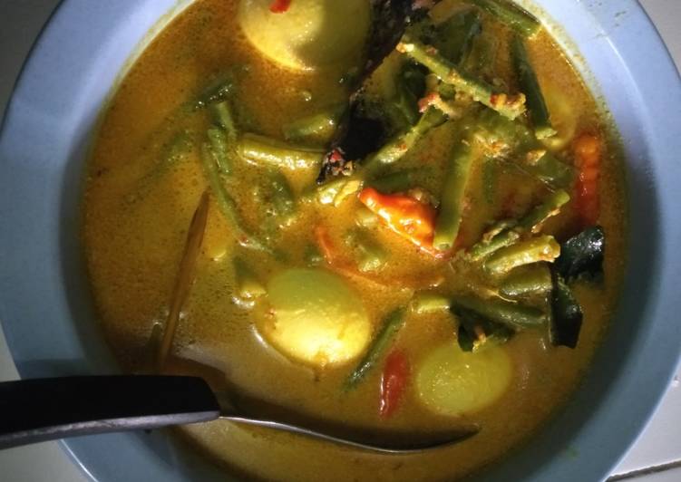 Gulai telur sikacang panjang??